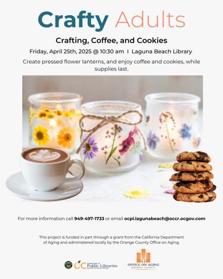 OCPL_Crafting Coffee & Cookies 4.25.25