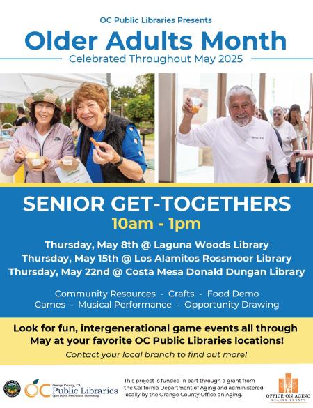 Older Adults Month Senior Get-Togethers_May 2025