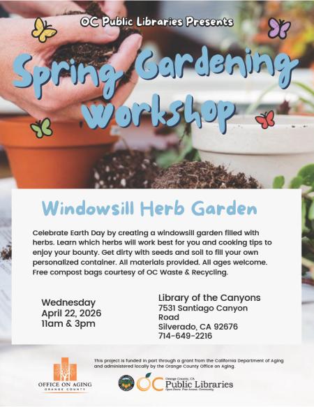 Windowsill Herb Garden Workshop